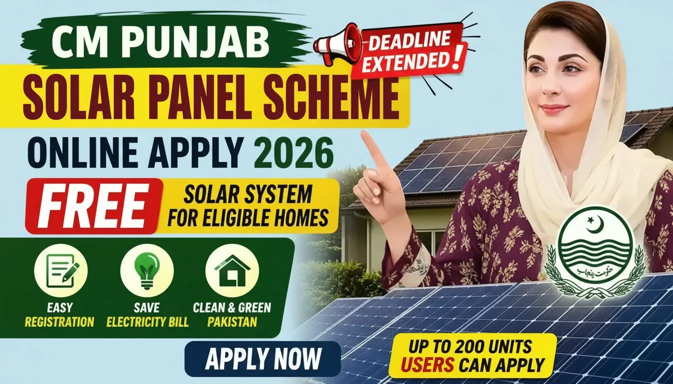 CM Punjab Solar Panel Scheme Online Apply