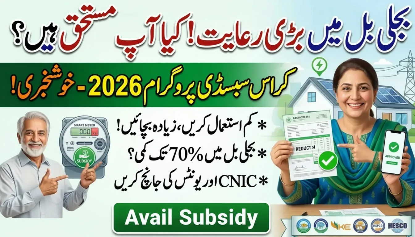 Cross Subsidy Program Electricity Online Registration