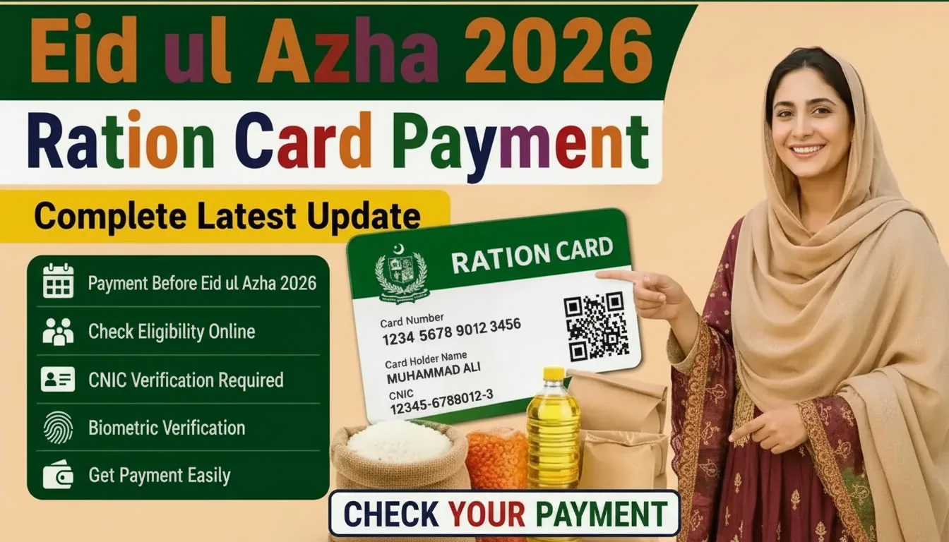 Eid ul Adha 2026 Ration Card Payment Online
