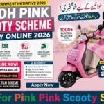 Pink Scooty Scheme Apply Online Sindh